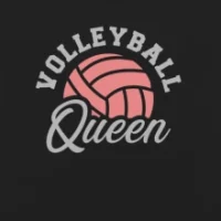 Розовый волейбольный мяч с надписью Volleyball Queen